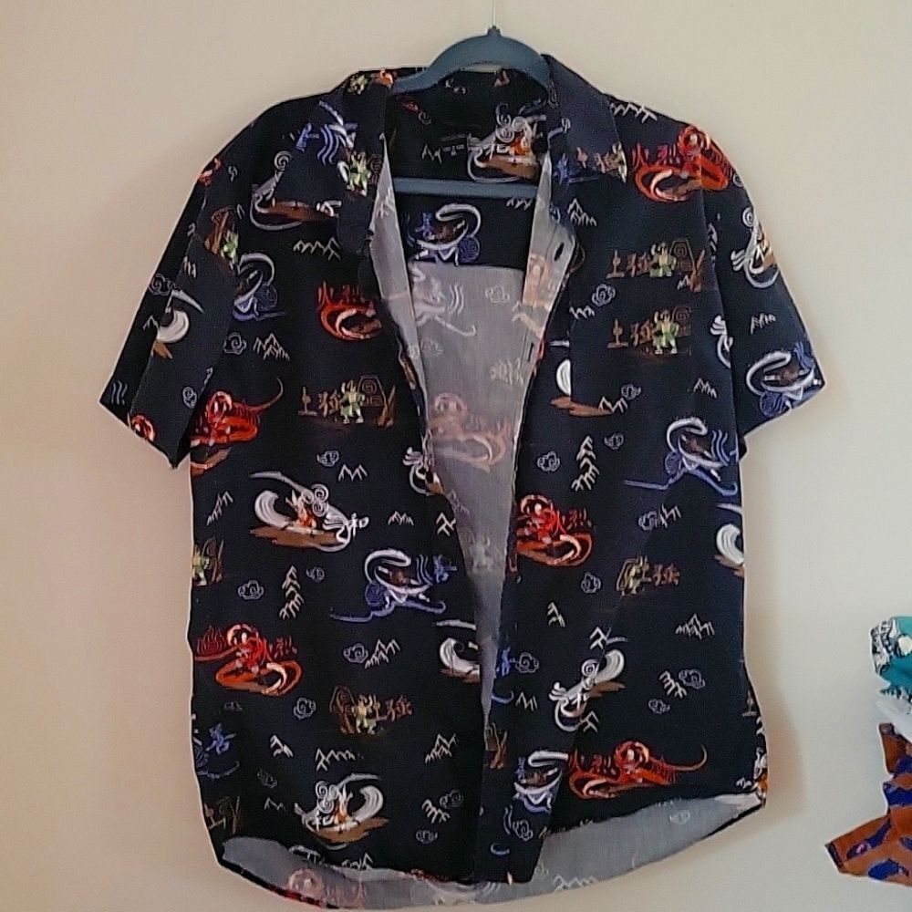 Nickelodeon button down mens shirt